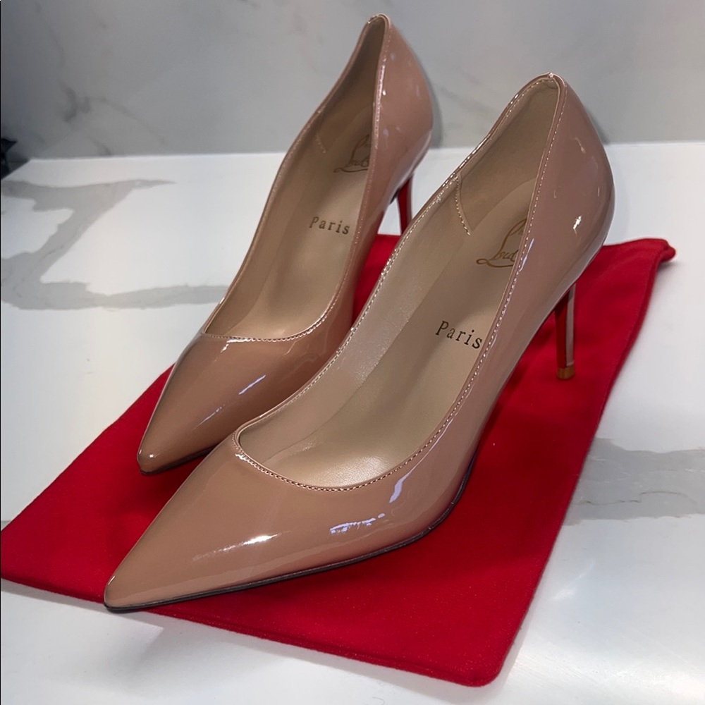 Elegant Nude Red Bottom Heels